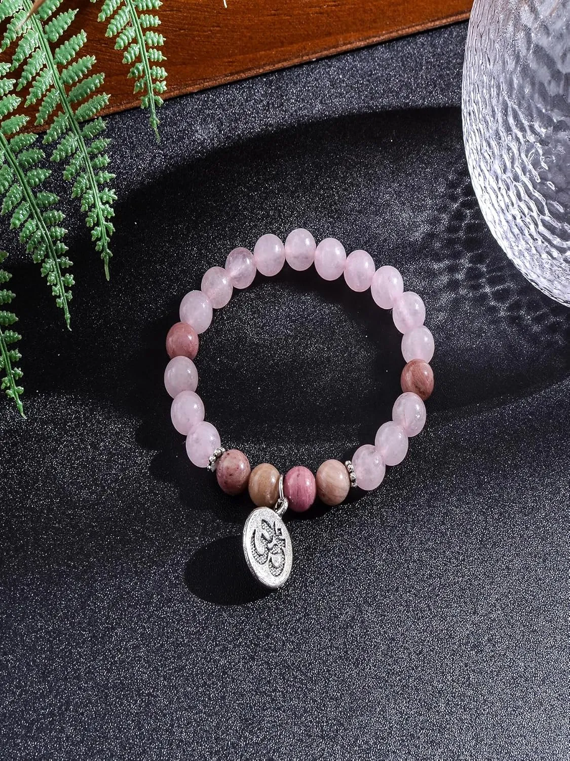 108 Mala Prayer Beads Necklace 8mm Natural Stones Meditation Yoga Jewelry Sets 108 Hand Made Japa Mala Beaded Long Tassel Necklace with Tassel Pendant for Men and Women