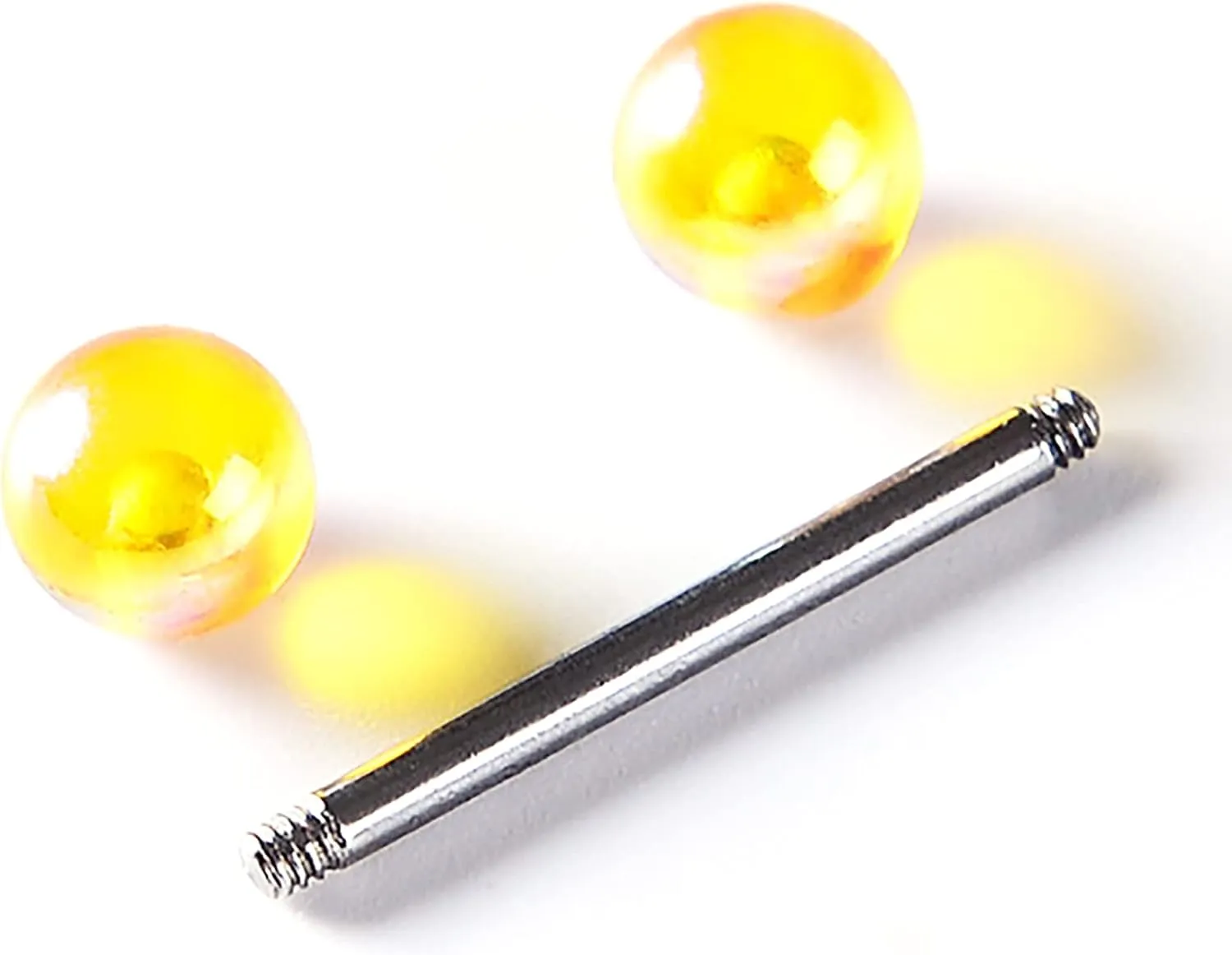 12/16/24Pcs Tongue Rings for Women Candy Color Ball Tongue Nipple Piercing 14G Surgical Steel Barbell Tongue Retainer Body Jewelry Bar Length 16mm
