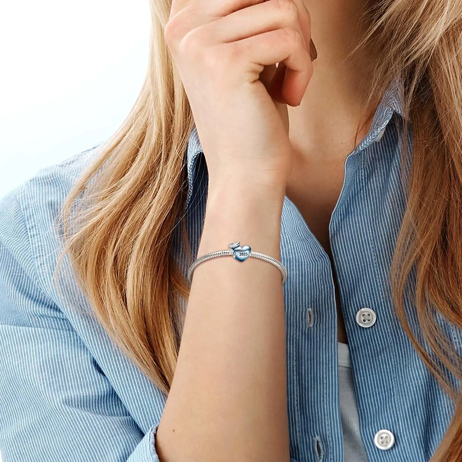 2025 Graduation Pink Cap Charms Owls Compatible for Bracelets Heart Charm Graduation Jewellery Present for Women
