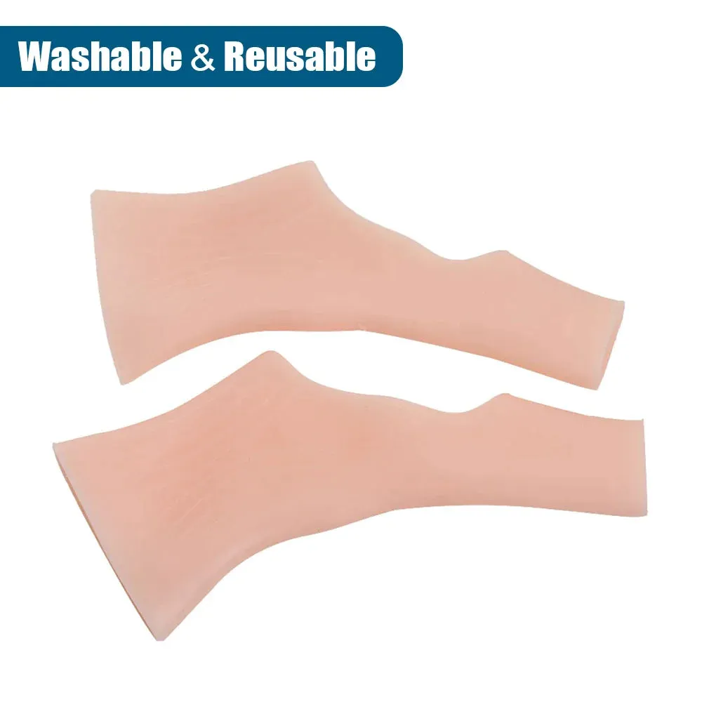 2pcs/pair Silicone Gel Thumb Wrist Gloves for Tenosynovitis Spasms Rheumatism Arthritis