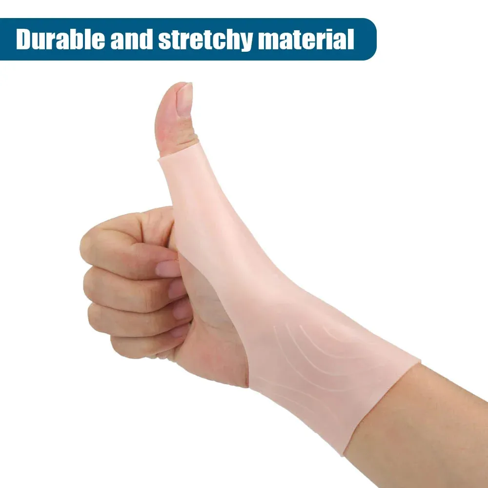 2pcs/pair Silicone Gel Thumb Wrist Gloves for Tenosynovitis Spasms Rheumatism Arthritis