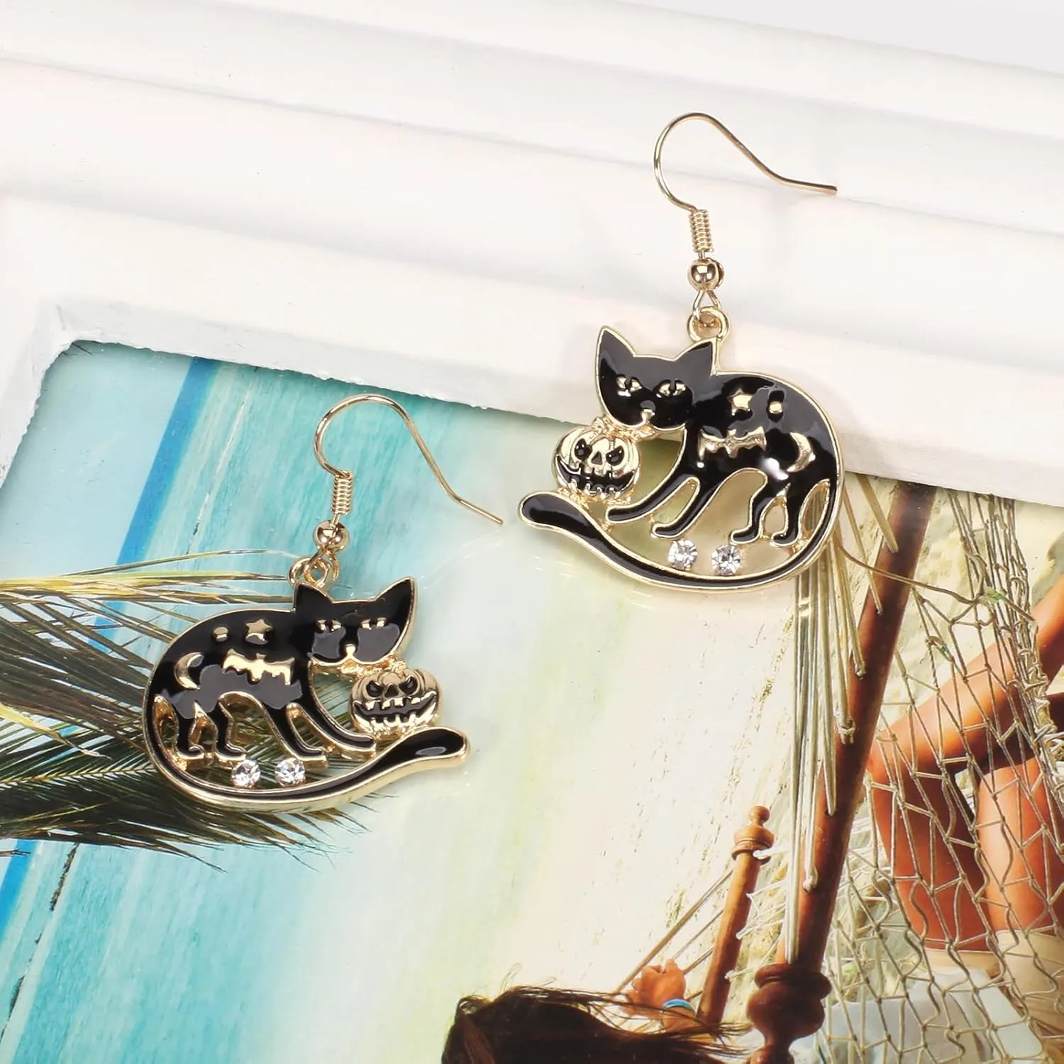 4th of July Independence Day Earring Halloween Earrings for Women Drop Dangle Gothic Earrings Costume Party Earrings Holiday Festive Jewelry Gifts