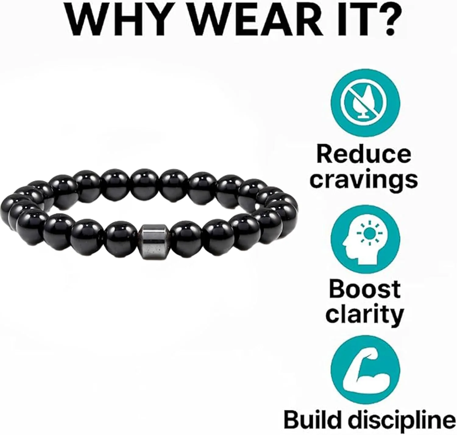 5 PCS Anti Smoking Bracelet for Women/Men, Adjustable Quit Smoking Bracelet, Handmade Nature Stone Spiritual Smoking Cessation Bracelets