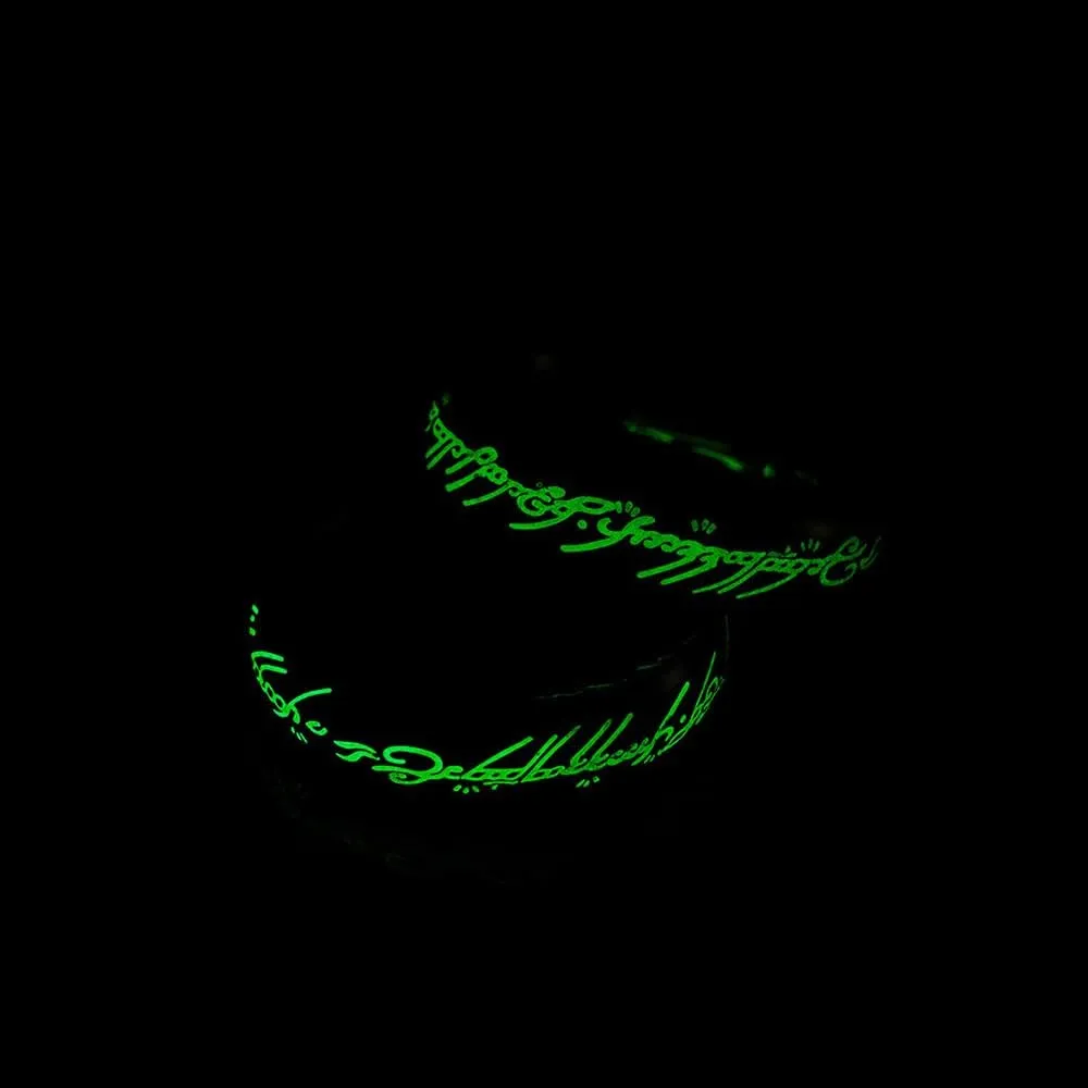 6mm Lord of The Rings Ring for Men and Women Gold Silver Magic Ring Luminous Glow Ring Glowing in The Dark Wedding Band Comfort Fit