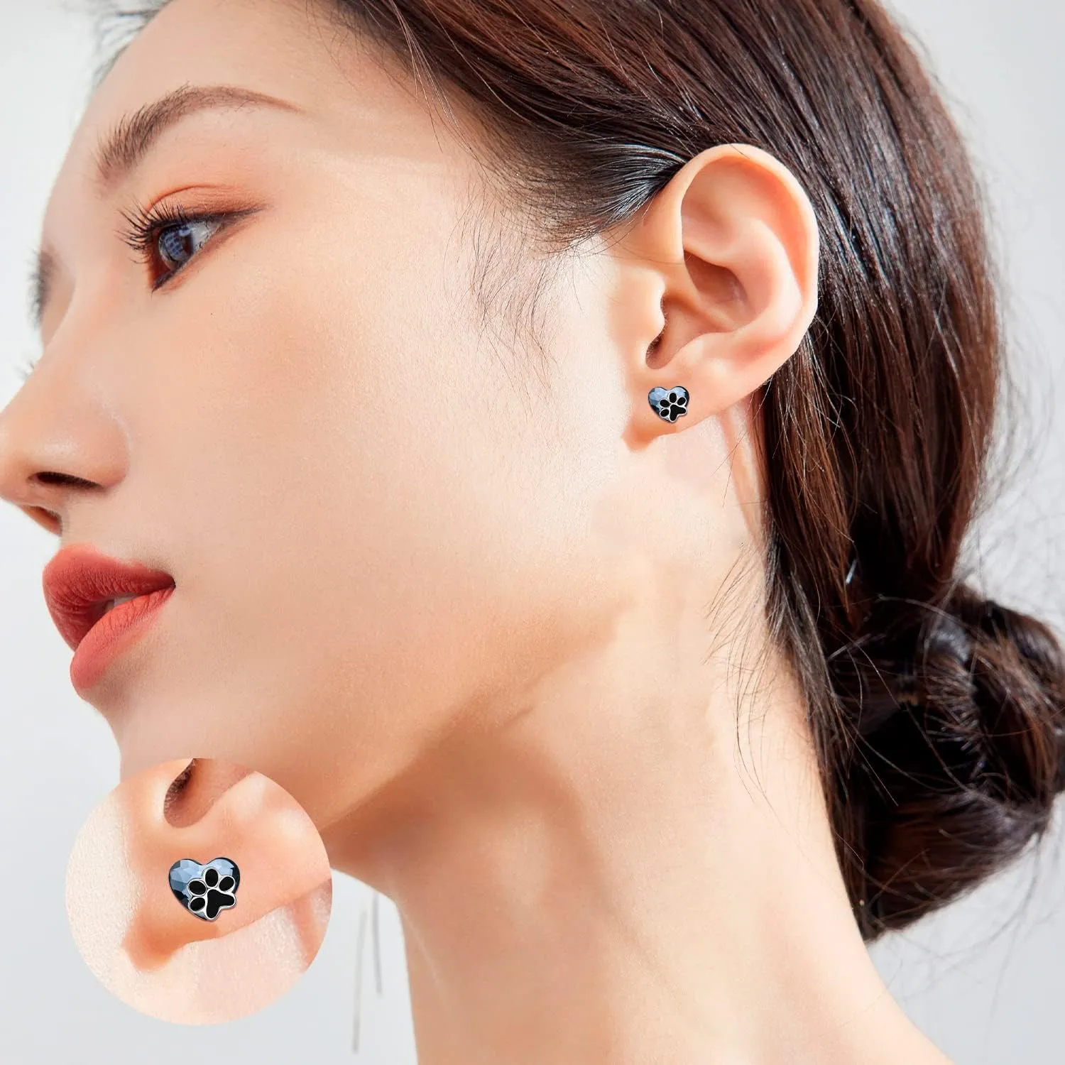 925 Sterling Silver Dog Earrings Cute Animal Puppy Stud Earrings Dog Jewelry Gifts for Women Girls Pet Lover Hypoallergenic Earrings for Sensitive Ears
