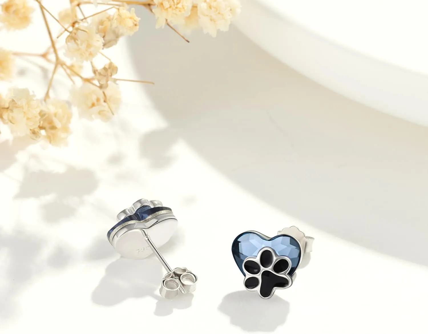 925 Sterling Silver Dog Earrings Cute Animal Puppy Stud Earrings Dog Jewelry Gifts for Women Girls Pet Lover Hypoallergenic Earrings for Sensitive Ears