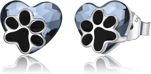 925 Sterling Silver Dog Earrings Cute Animal Puppy Stud Earrings Dog Jewelry Gifts for Women Girls Pet Lover Hypoallergenic Earrings for Sensitive Ears