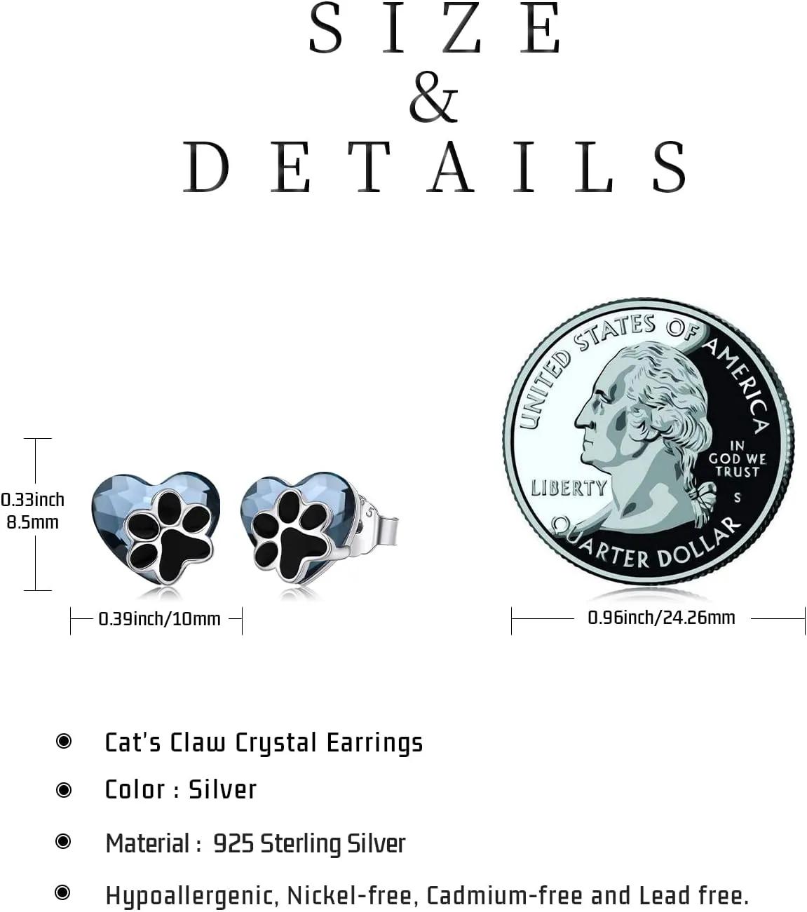 925 Sterling Silver Dog Earrings Cute Animal Puppy Stud Earrings Dog Jewelry Gifts for Women Girls Pet Lover Hypoallergenic Earrings for Sensitive Ears