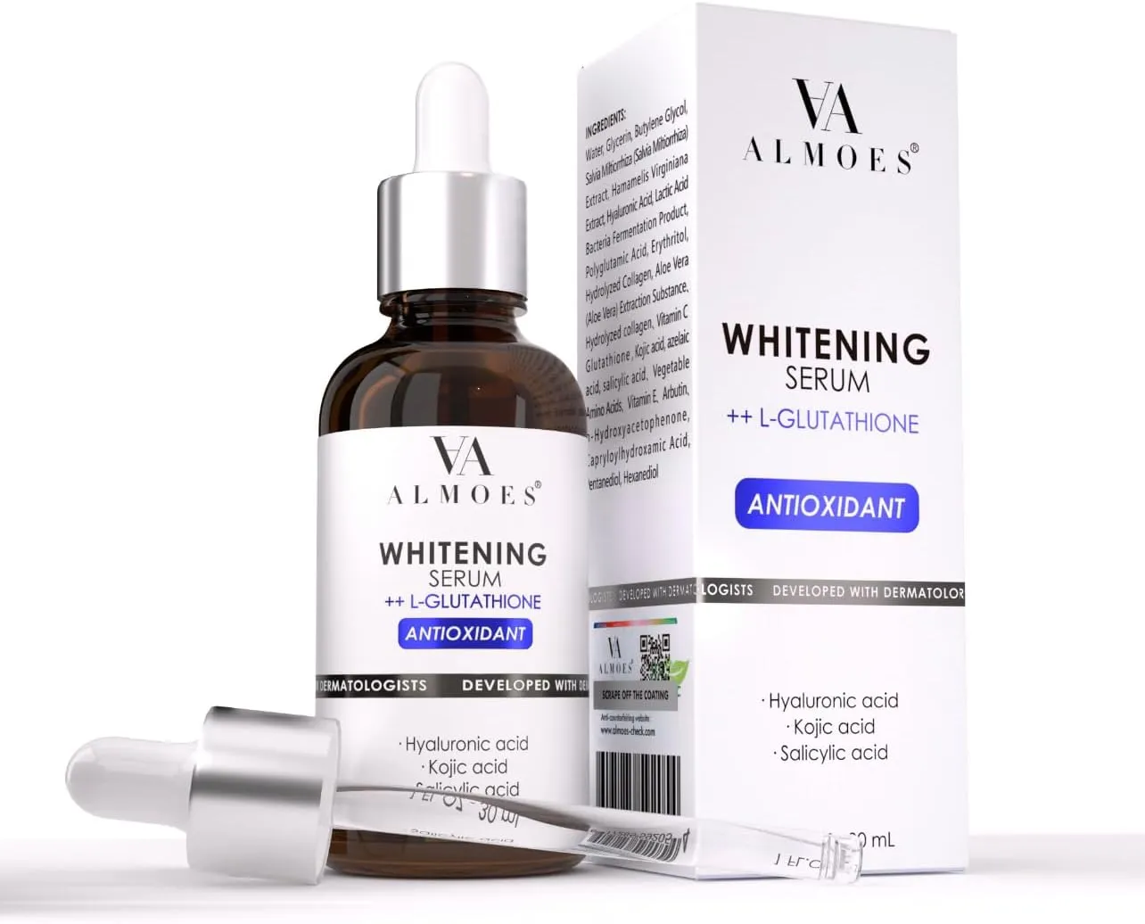 AA ALMOES L-Glutathione Serum – Brighten, Hydrate & Revitalize Your Skin ✨