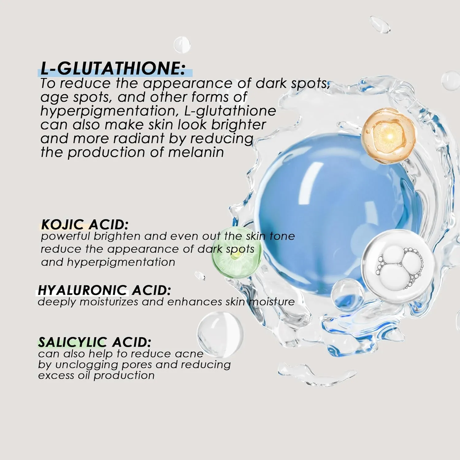 AA ALMOES L-Glutathione Serum – Brighten, Hydrate & Revitalize Your Skin ✨