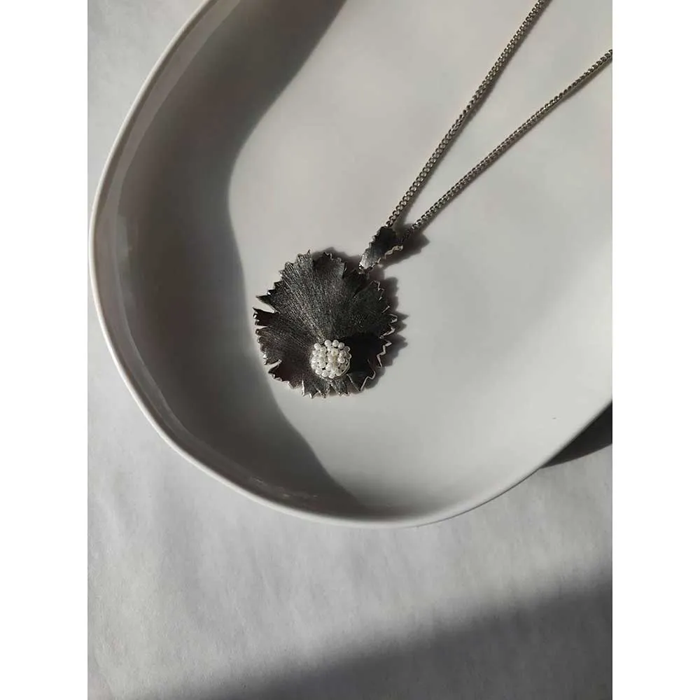 Aarjavee Circulars Silver Pendant