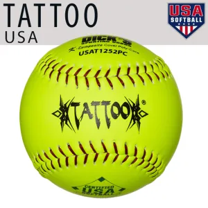 AD Starr Tattoo 52/300 USA/ASA 12" Slowpitch Softballs - USAT1252PC