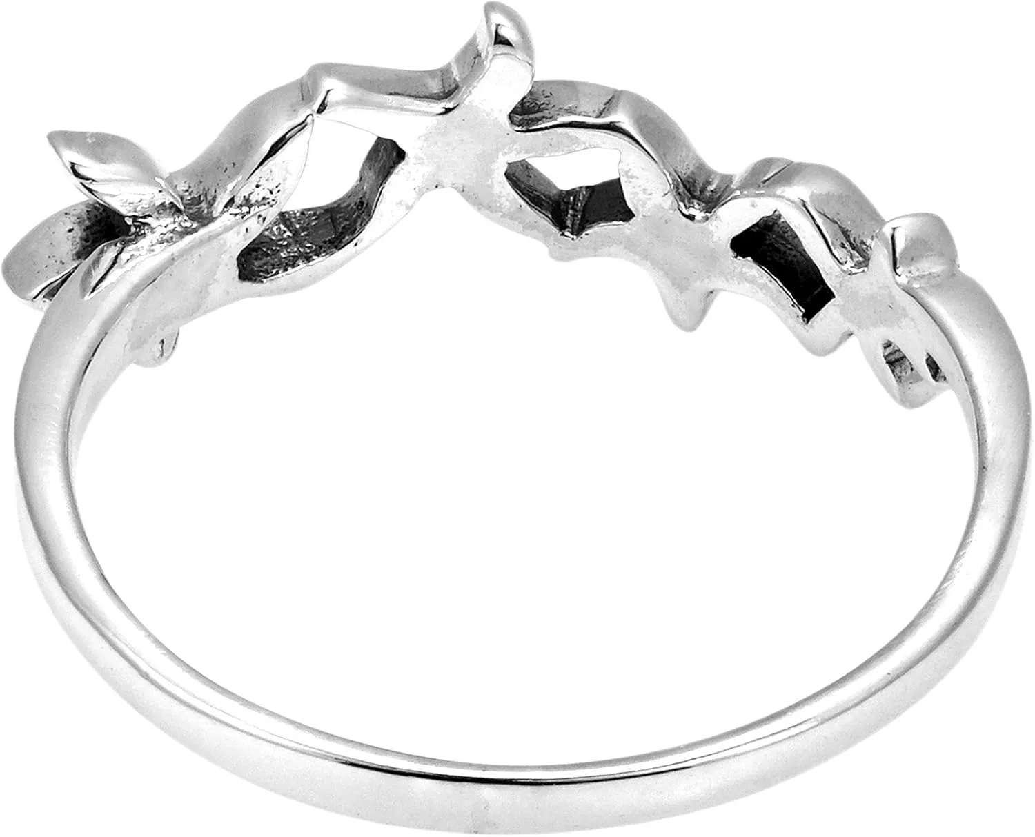AeraVida Charming Linked Starfish .925 Sterling Silver Ring | Starfish Ring For Women | Sterling Silver Ring | Starfish Sterling Silver Ring