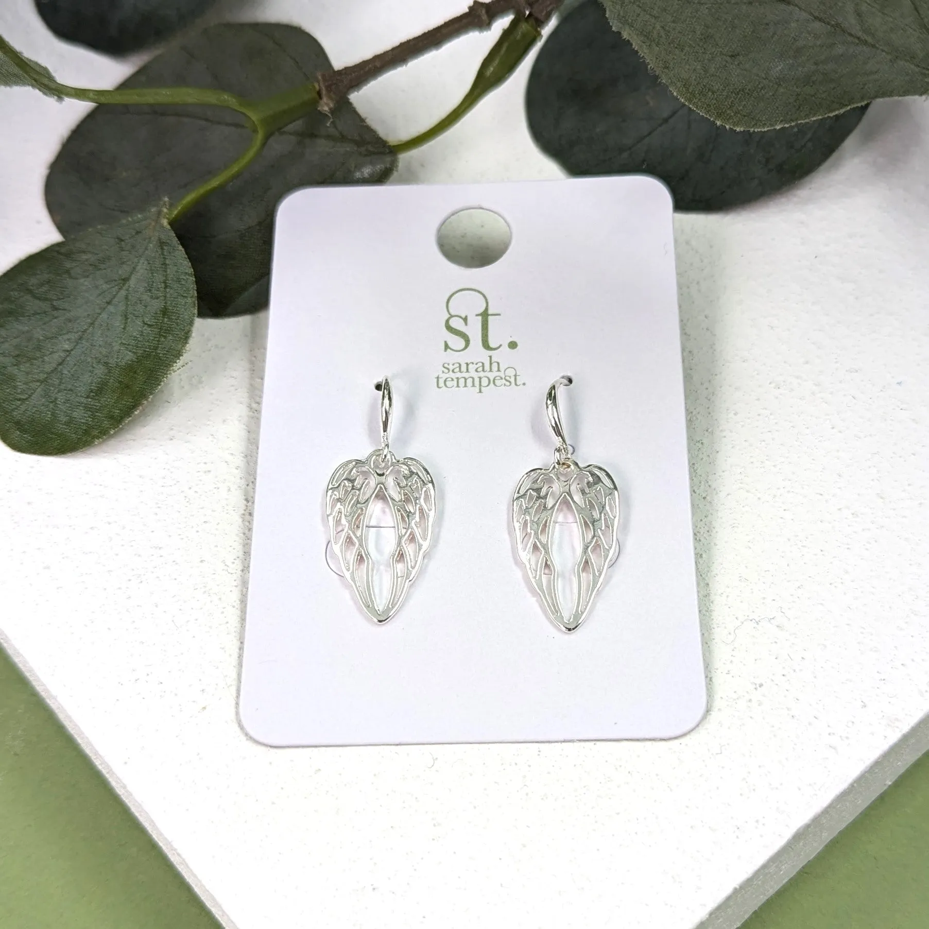 Angel wing earrings