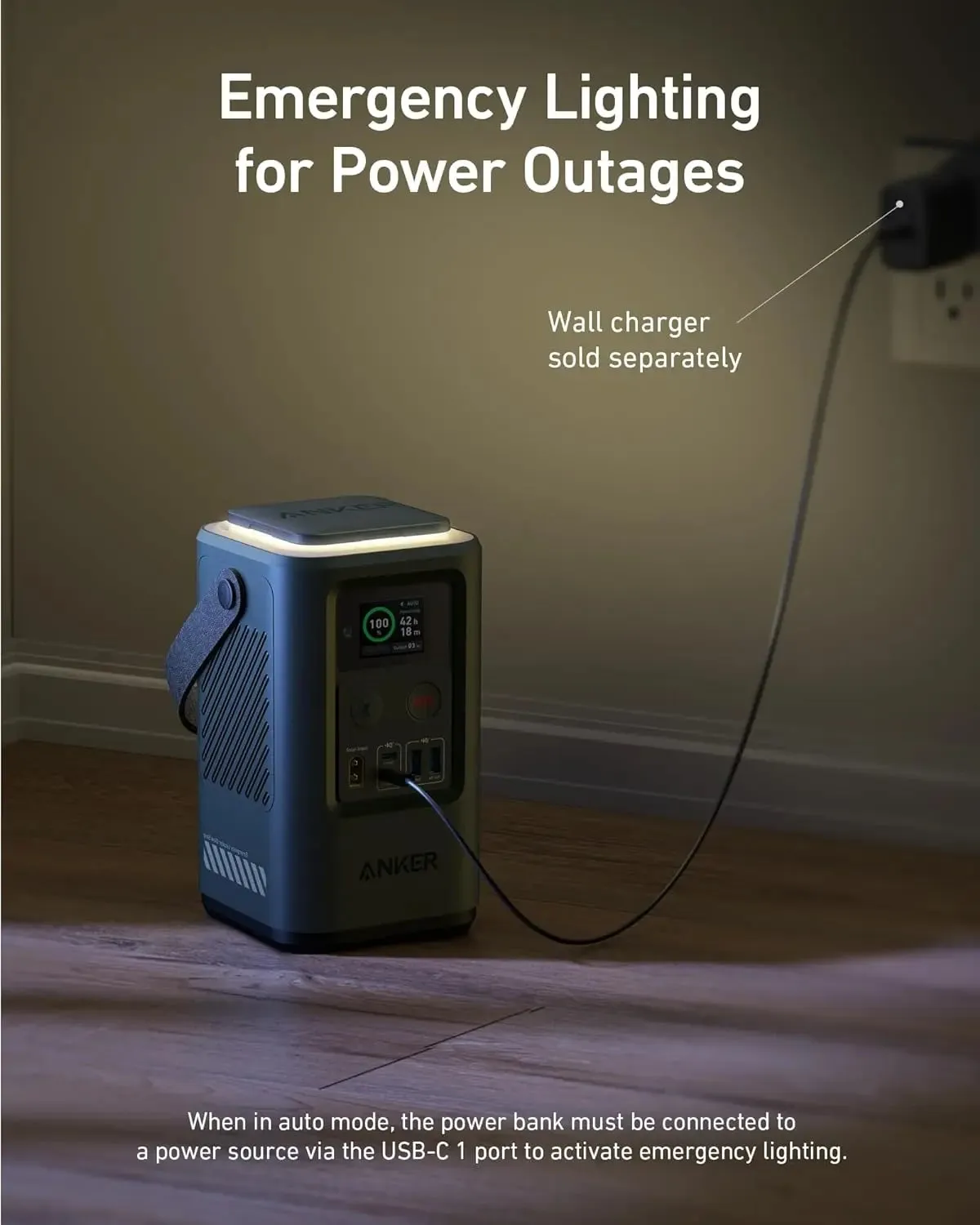 Anker Power Bank 548 Power Station 60000mAh Portable 87W Outdoor Generator A1294