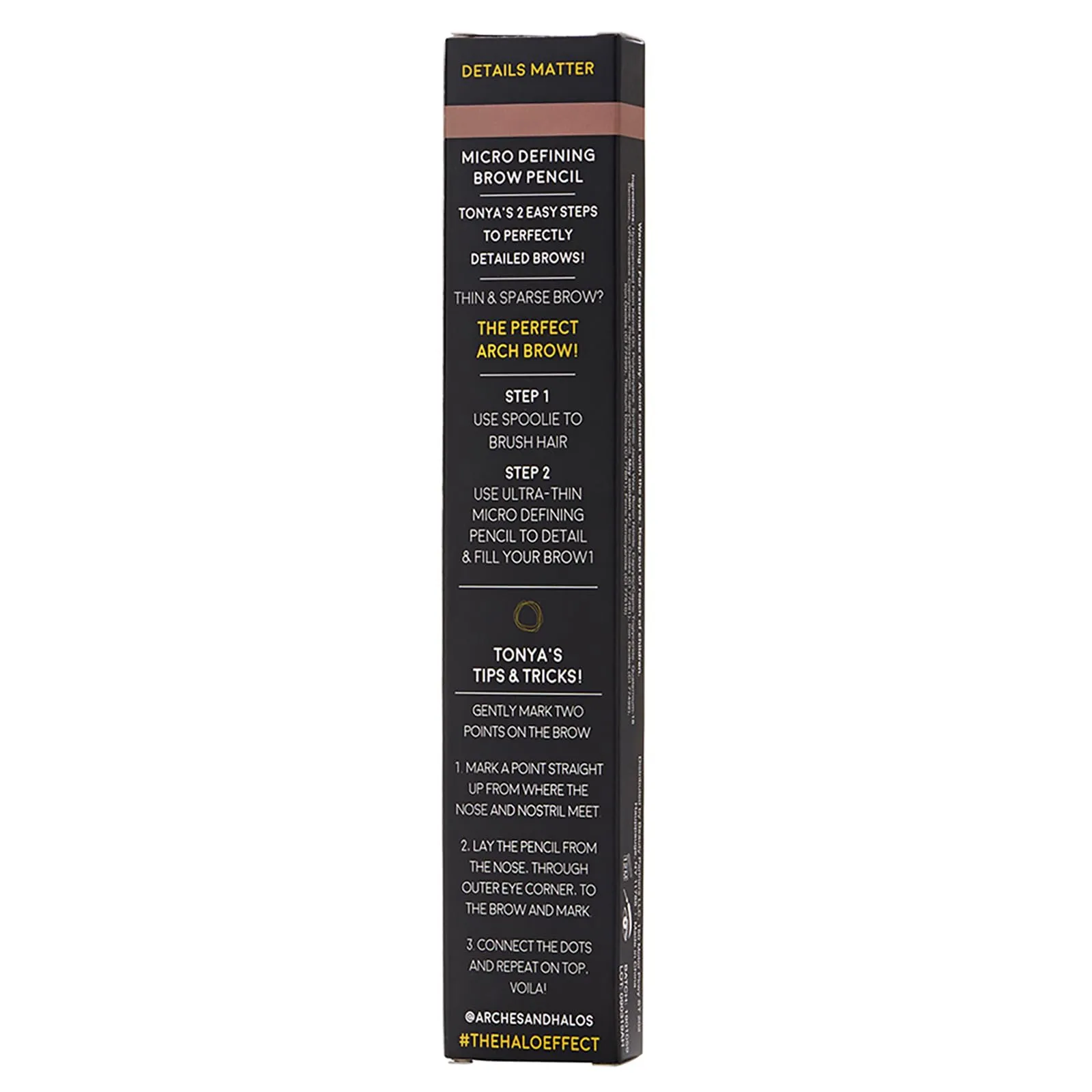 Arches & Halos Micro Defining Brow Pencil - For a Fuller and More Defined Brow, Long-Lasting, Smudge Proof - Vegan and Cruelty Free Makeup - Sunny Blonde, 0.003 oz