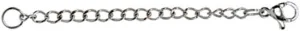B. BRILLIANT Extender for Necklace Pendant Chain Anklet Bracelet, Stainless Steel Size and Color Options