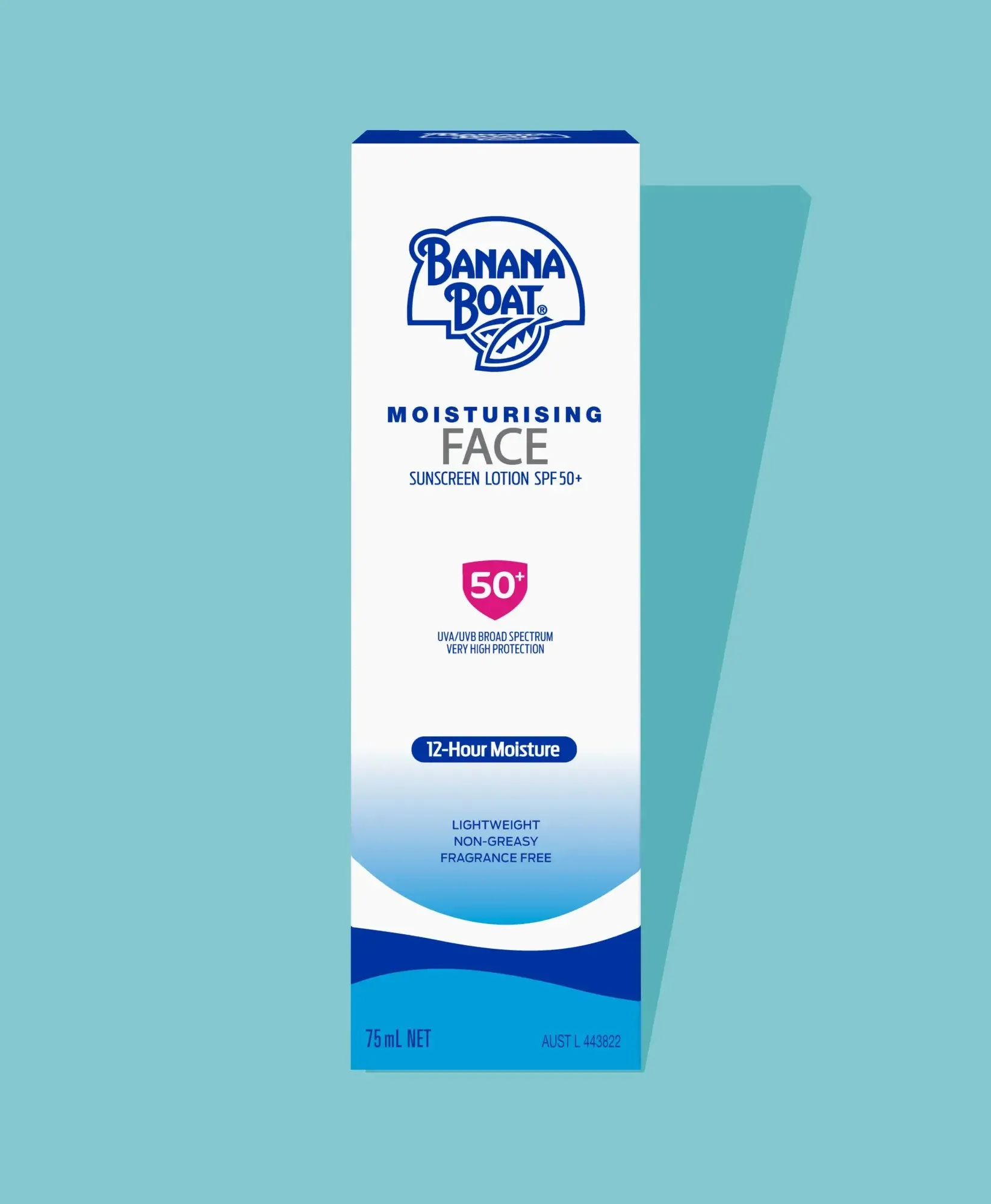 Banana Boat Moisturising Face Sunscreen Lotion SPF50  75G