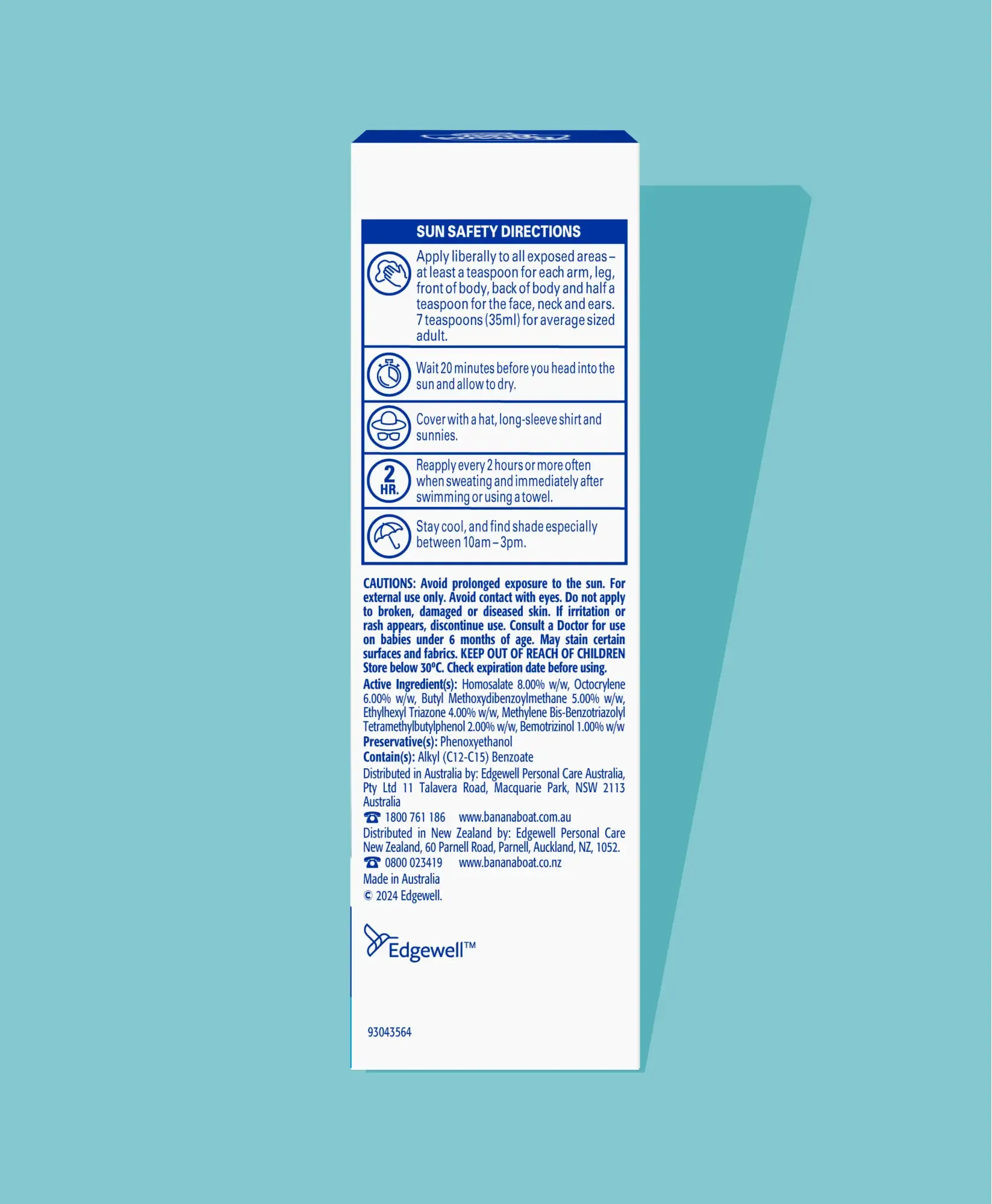 Banana Boat Moisturising Face Sunscreen Lotion SPF50  75G