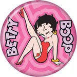 Betty Boop Metal Button Kick