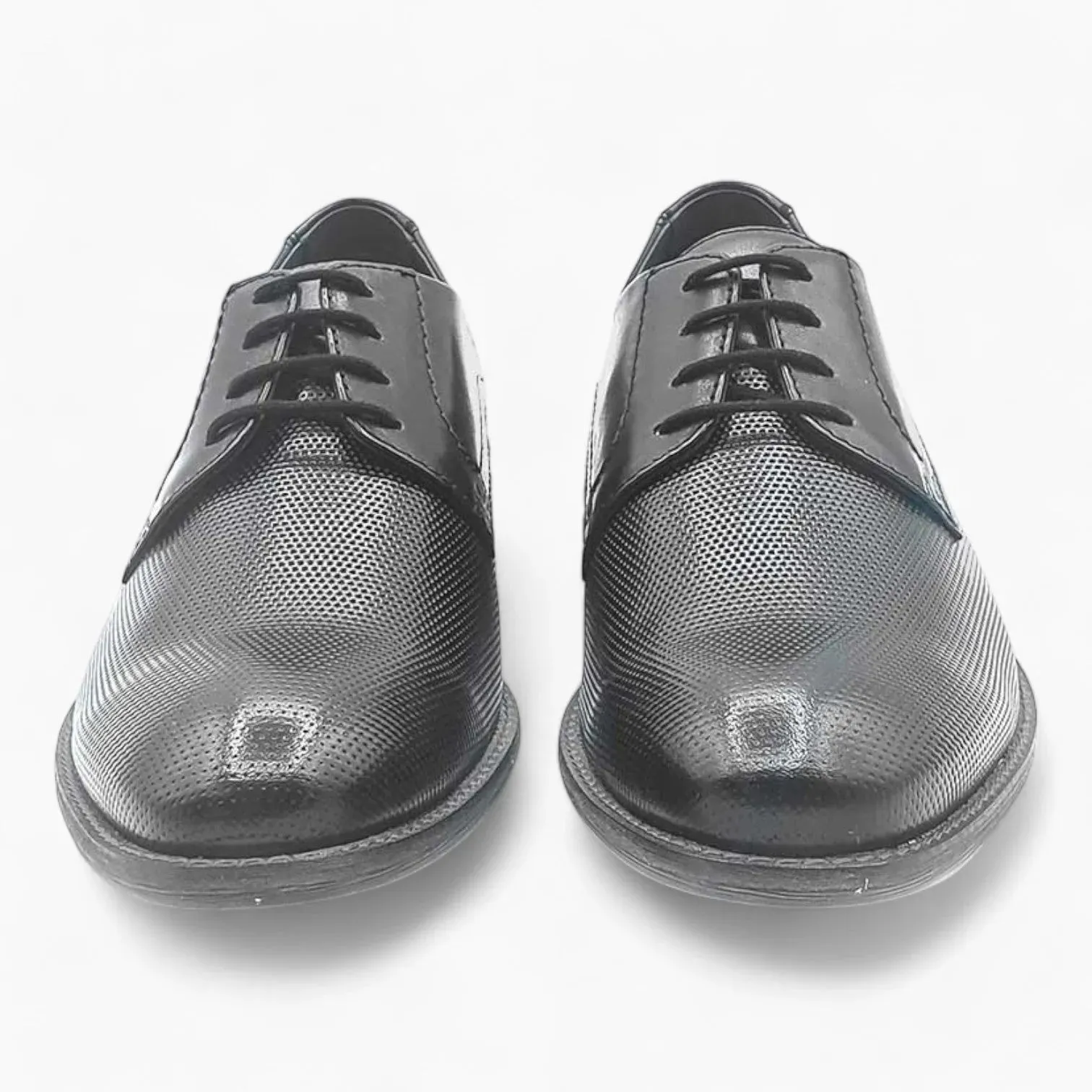 Black Formal Dress Shoes with Pin Hole Design: Dubarry Duke