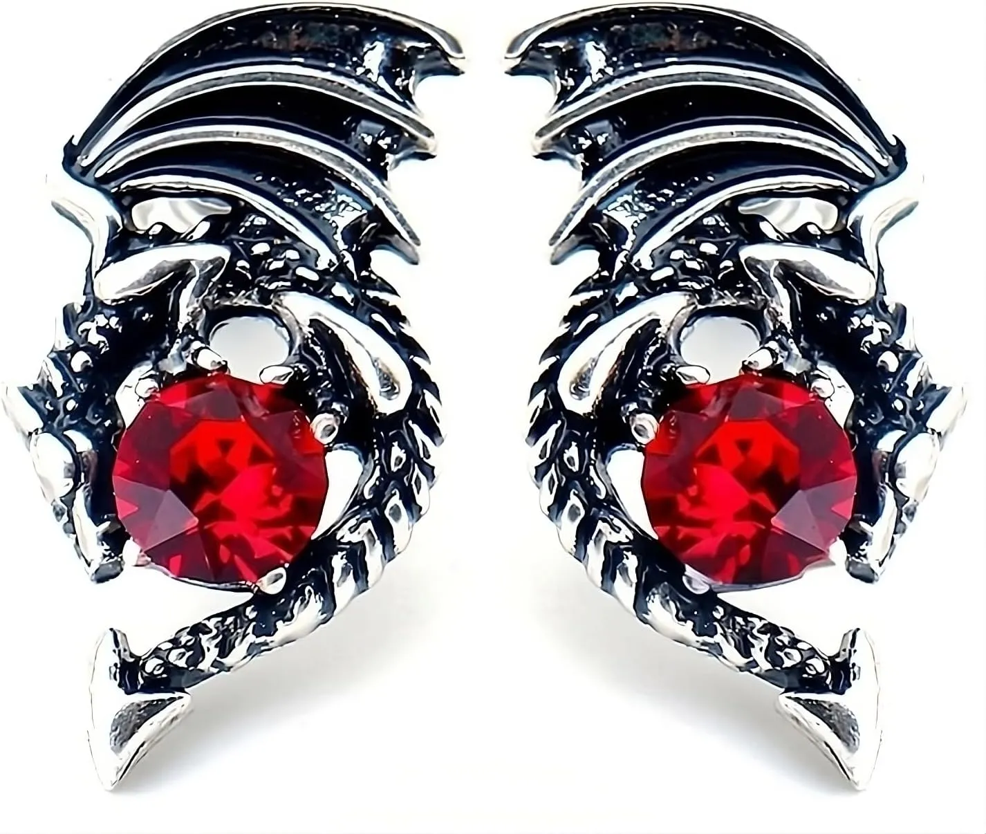 Blingsoul Dragon Earrings for Women - Black Dangle Sword Earrings Spike Jewelry Gifts for Women