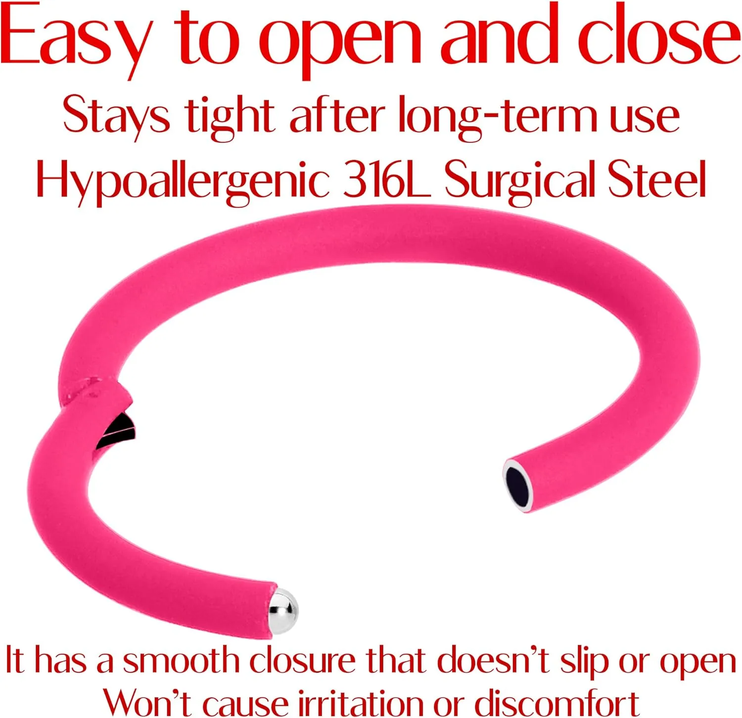 Body Candy Segment Hoop Rings 18 Gauge 316l Surgical Steel Lip Ring Cartilage