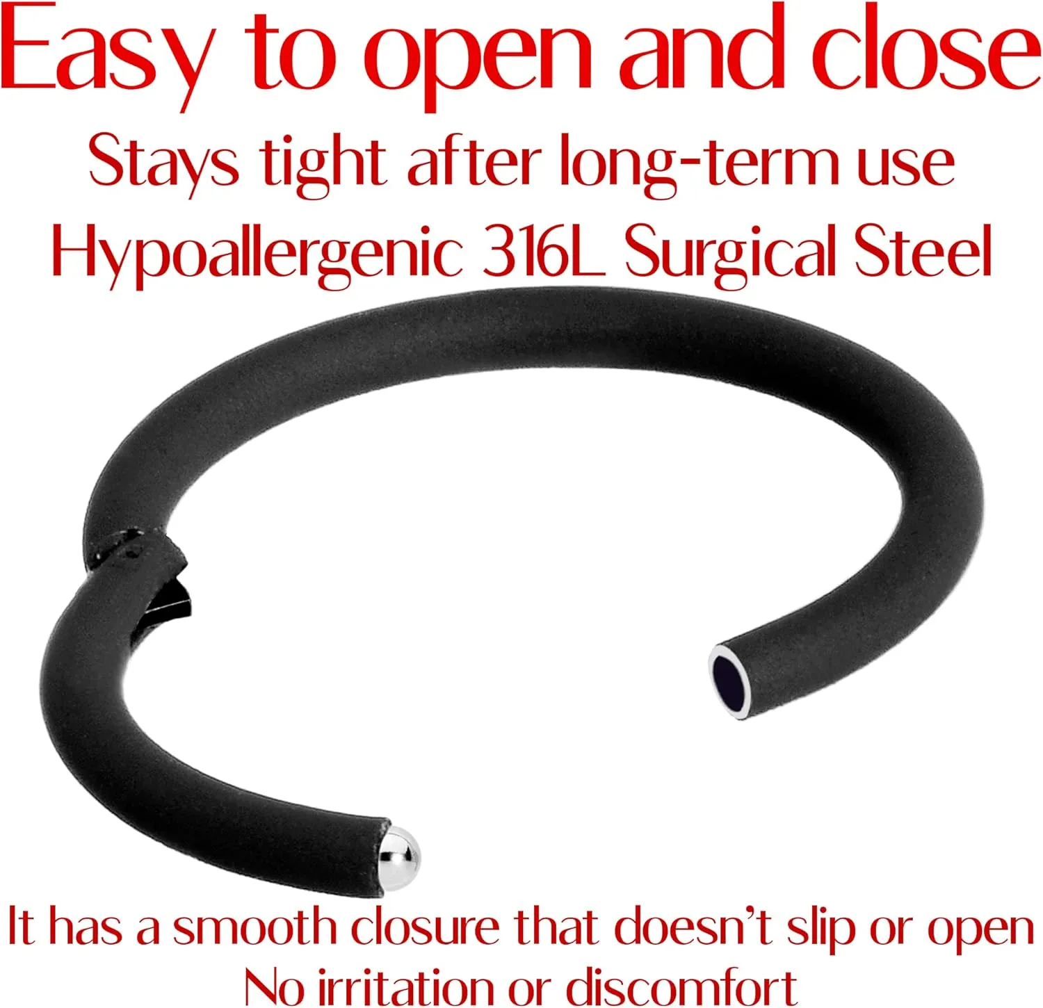 Body Candy Segment Hoop Rings 18 Gauge 316l Surgical Steel Lip Ring Cartilage