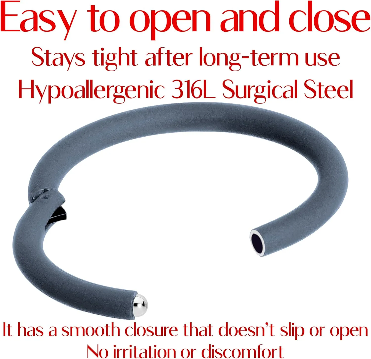 Body Candy Segment Hoop Rings 18 Gauge 316l Surgical Steel Lip Ring Cartilage