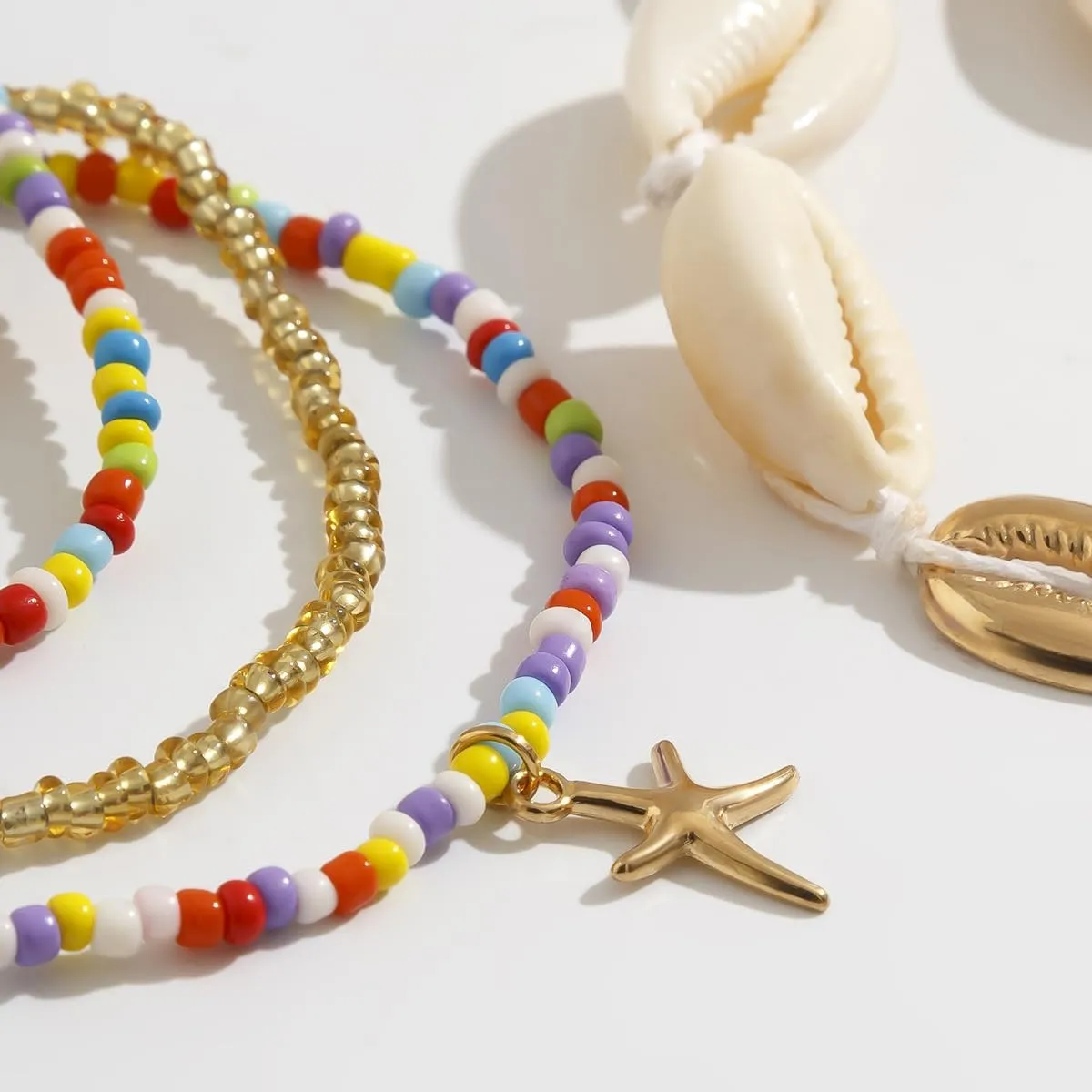 Boho Waist Beads Body Jewelry, Colorful African Waist Beads Chain, Layered Belly Bead Body Chain, Summer Beach Waist Jewelry for Women