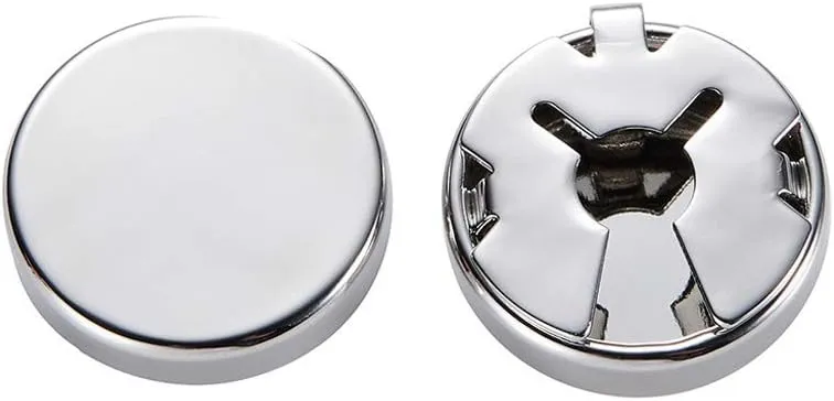 Brass Round Cuff Button Cover 1 Pair Imitation Cuff Links Cufflinks for Men's Wedding Formal Shirt