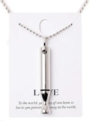 Breathing Necklace Mindfulness Anxiety Necklace Breathing Stainless Teel Stress Relief Pendant Meditation Anxiety Relief Gifts for Women Men