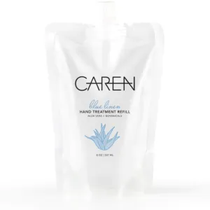 Caren Blue Linen 8oz Lotion Refill Pouch