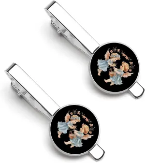 Charming Angels Tie Clip Classic Necktie Bar Pinch Clothing Accessories for Wedding Party Business