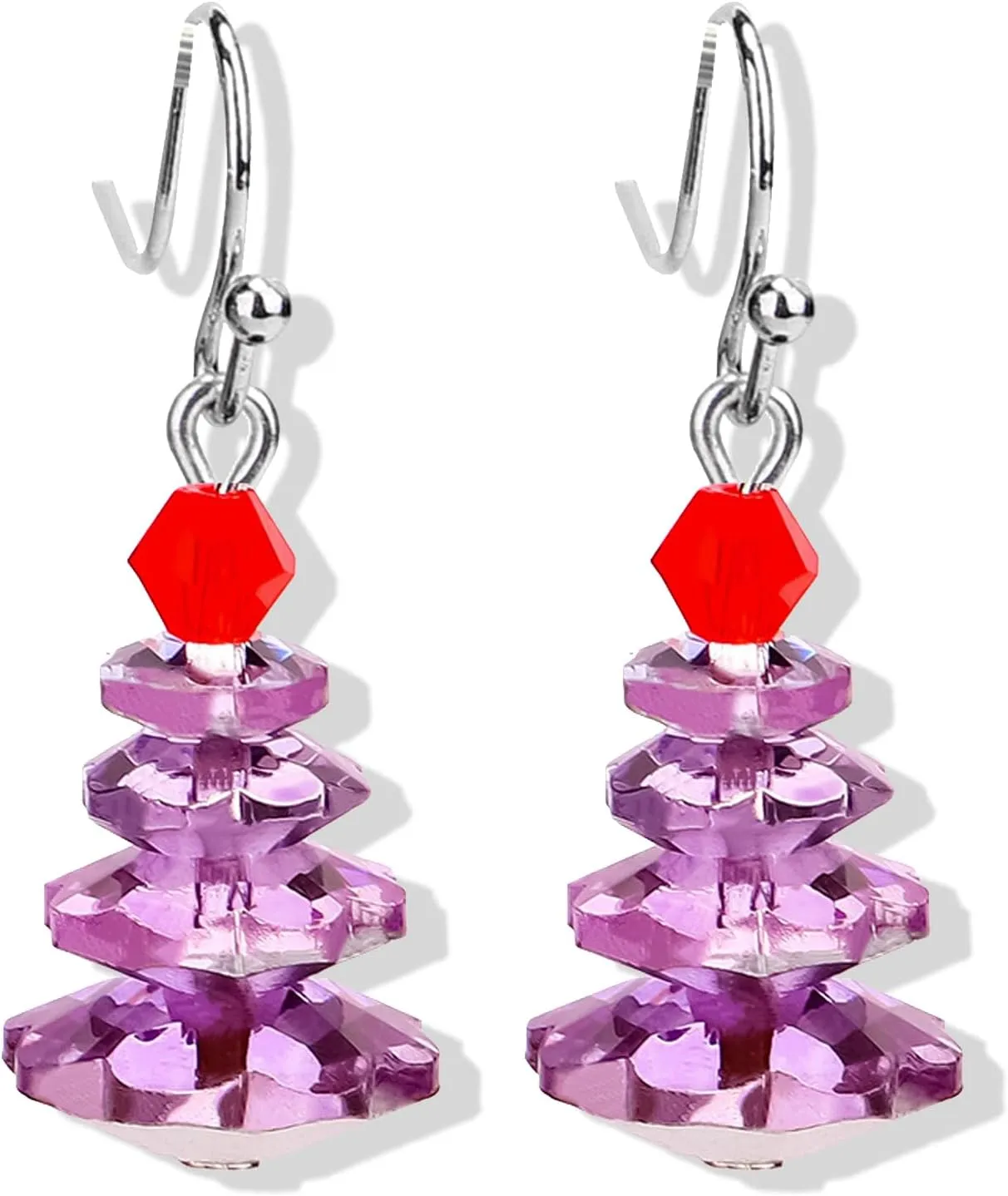Christmas Earrings for Women Pink Christmas Tree Earrings Christmas Santa Claus Elk Bowknot Bell Dangle Earrings Holiday Earrings Trendy Stuff Christmas Gift 2024