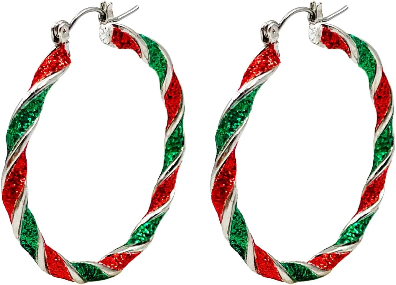 Christmas Earrings for Women,Christmas Tree Santa Bulb Bell Drop Dangle Earrings Sparkling Christmas Theme Earrings Handmade Xmas Festive Jewelry