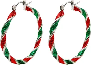 Christmas Earrings for Women,Christmas Tree Santa Bulb Bell Drop Dangle Earrings Sparkling Christmas Theme Earrings Handmade Xmas Festive Jewelry