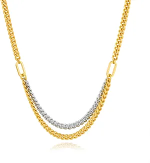 CLASSYZINT Gold and Silver Bead Layered Necklaces for Women Gold and Silver Paperclip Layered Chains Necklace for Women Jewelry Gift