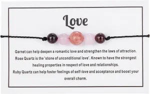 Colorful Dainty Bead Bracelet for Women Ladies,Charming Multicolor Crystal Wax Thread Bangles,Aesthetic Birthday Jewelry Gift for Friends