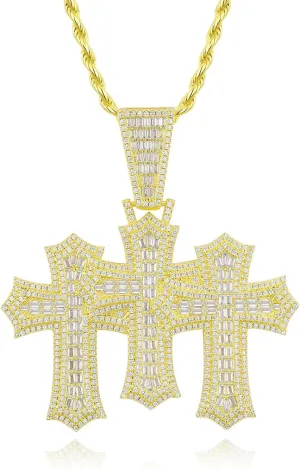 Cuban Link Chain for Men Cuban Link Chainmens Cuban Link Chain Stylish Moissanite & Gold Men's Cuban Link Chain Pendant - Perfect Hip Hop Iced Out Jewelry for Men