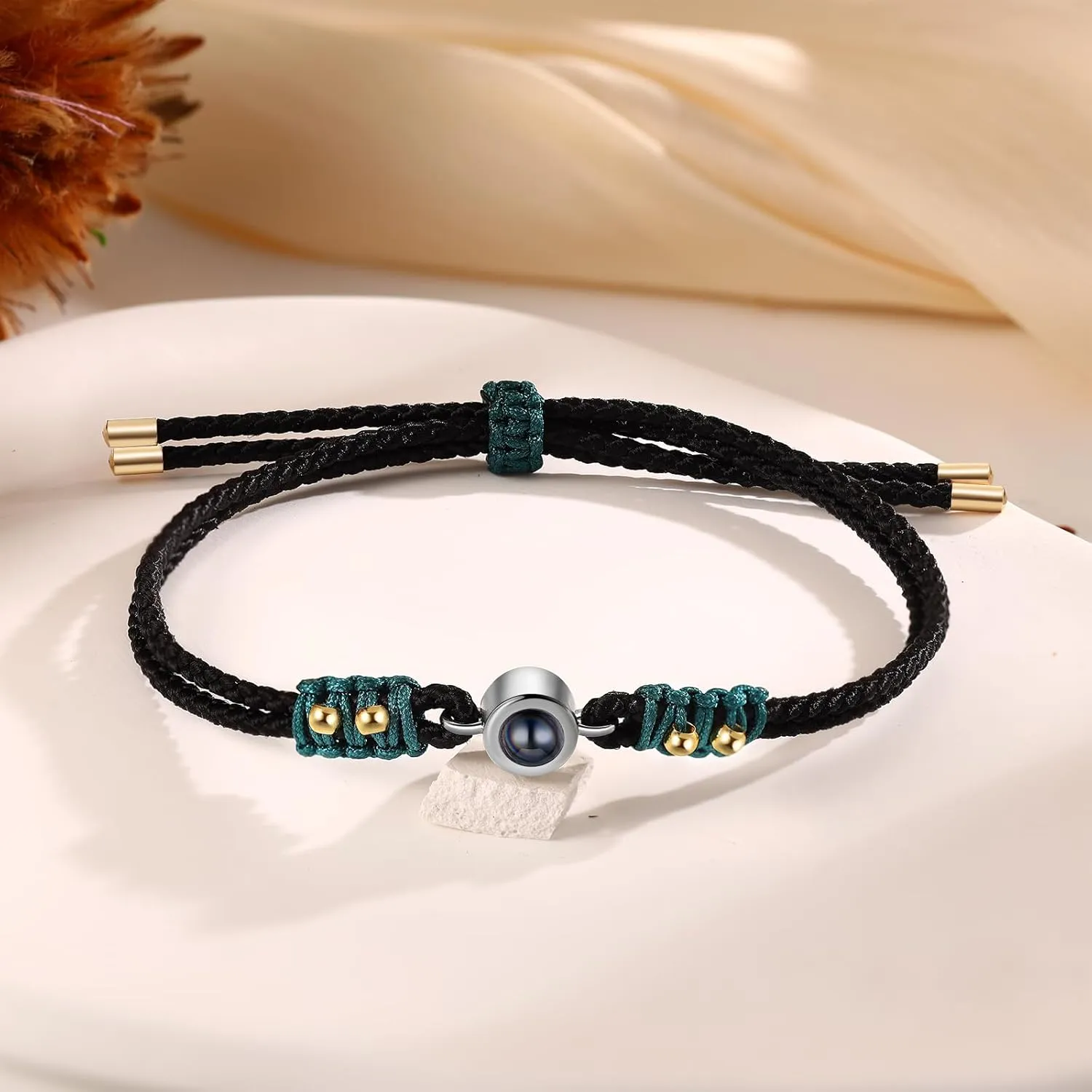 Custom Bracelets with Picture Inside, Personalized Photo Projection Bracelet, Picture Bracelet Personalized Photo, Memorial Gifts for Women Men