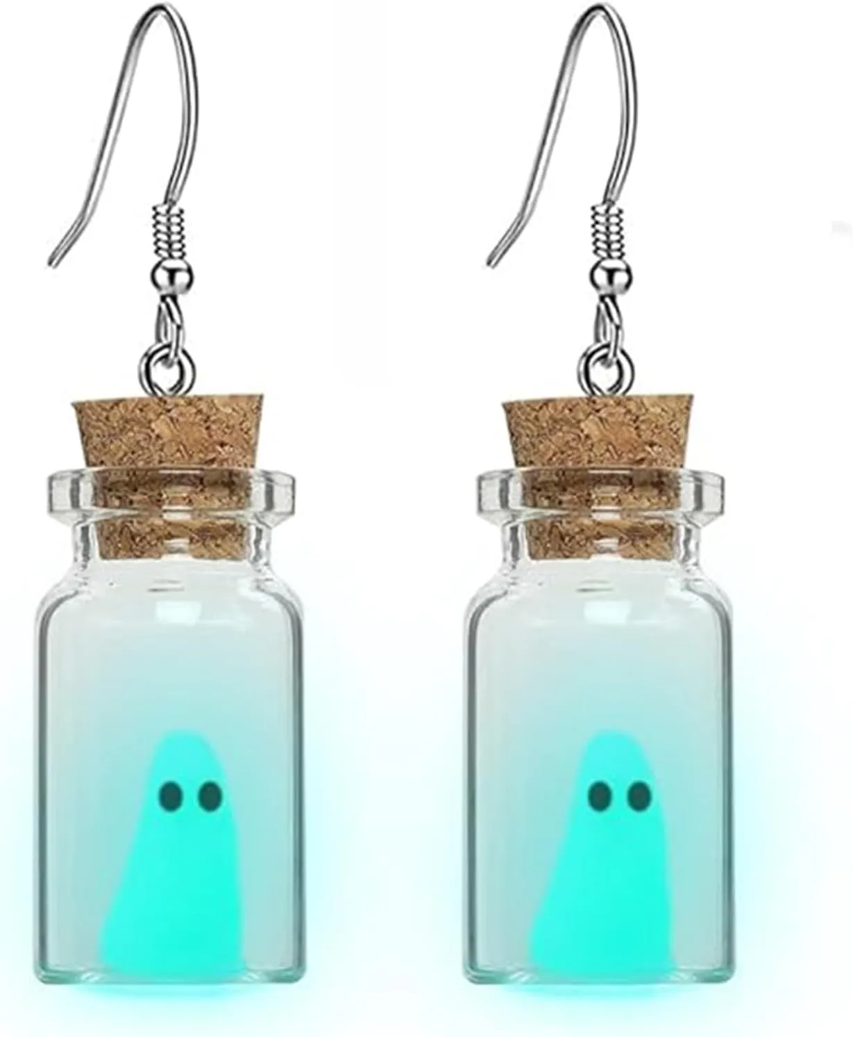 Cute Ghost Halloween Necklace For Women Men, Spooky Bat Witch Hat Orange Pumpkin Cool Pendant Acrylic Charm Choker Necklace Party Costume Jewelry Gift
