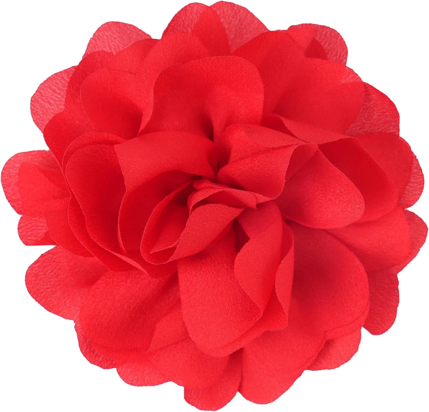 Dainty Black/Red Rose Flower Brooch for Women Ladies, Delicate Hair Pin for Wedding Party Dance Banquet Ceremony  Versatile Floral Accessory for Clothing and Hairstyling, Large 12CM