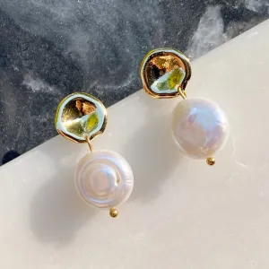 Drop Pearl Earrings