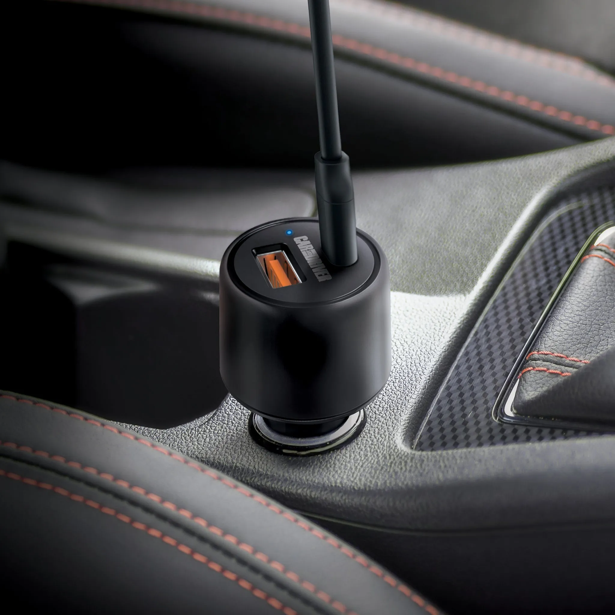 DUAL USB CAR CHARGER - CAR AND DRIVER 3175BK