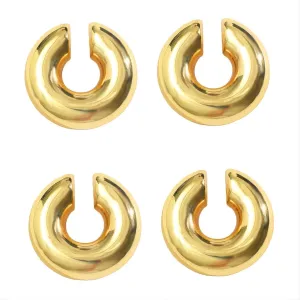 Ear Cuffs Non Piercing Non Tarnish Gold Silver Clip On Earrings for Women Men Dainty Hoop Earrings Trendy Chunky Ear Cuffs Pearl Earrings