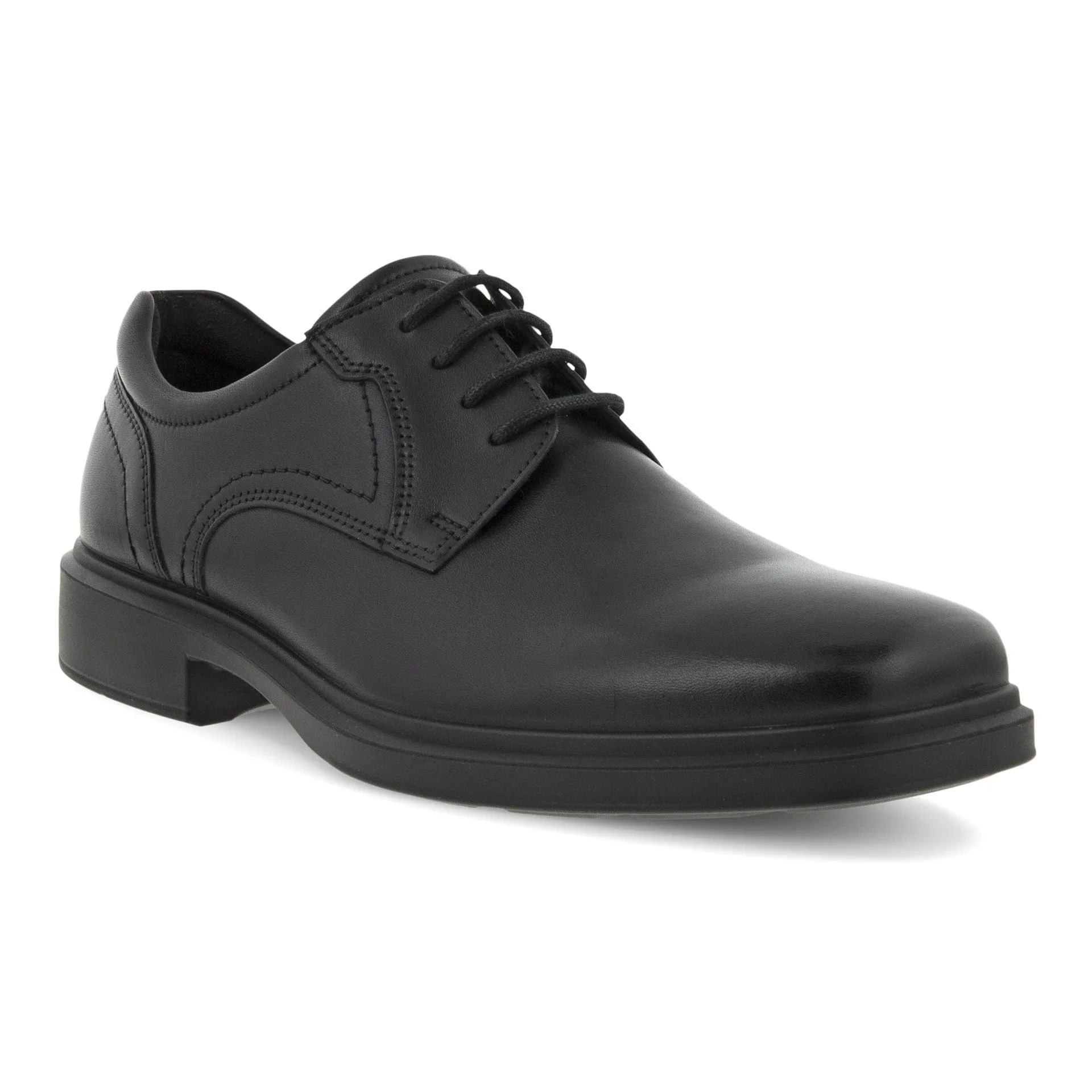 Ecco Men's Helsinki Apron Toe Dress Shoes- Black