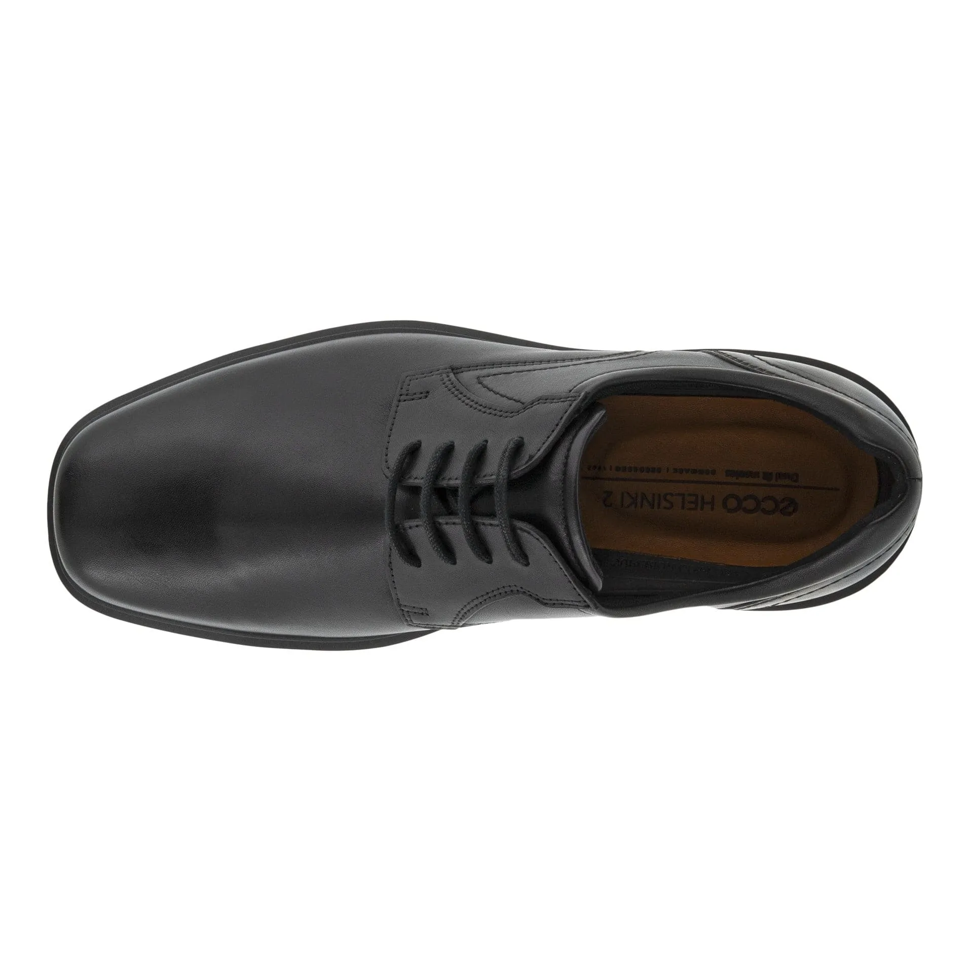 Ecco Men's Helsinki Apron Toe Dress Shoes- Black