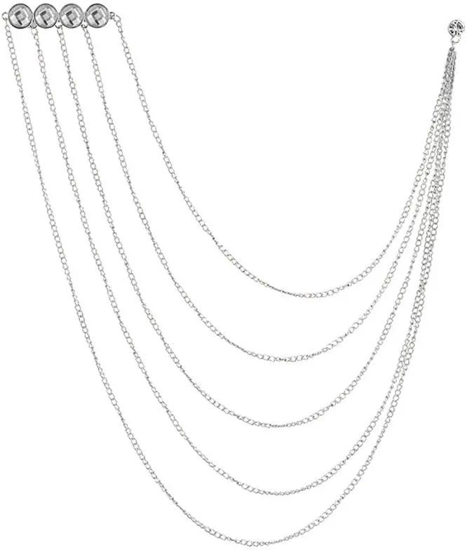 Elegant Crystal Chains Suit Pin Lapel Pin Brooch for Shirt Tuxedo Coat Badge Tassel Chain Men's Suit Jewelry Accessories