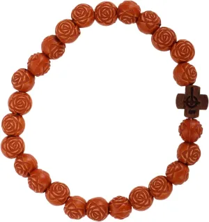 Elegant Faux Bead Cross Bracelet Prayer Bead Ornament for Meditation Stylish Cross Charm Wrist Decor Durable Meaningful present for Tranquility and